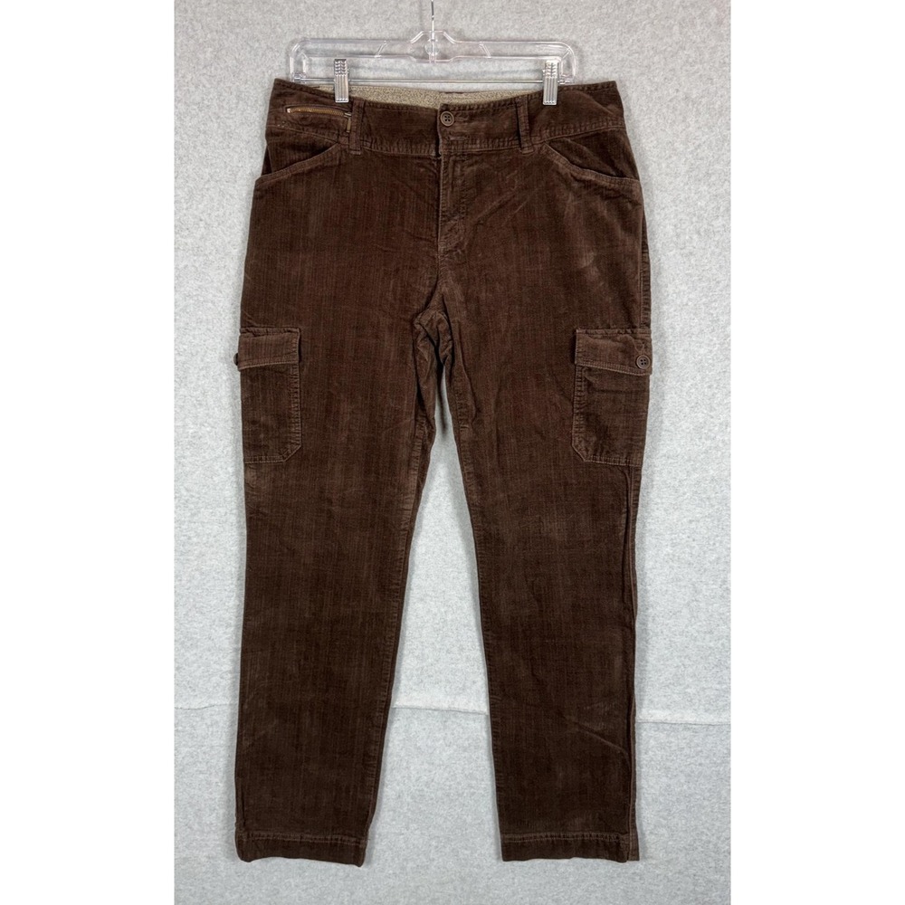 Woolrich Pants Womens 10 Brown Corduroy Cargo Pockets Outdoor Casual Workwear